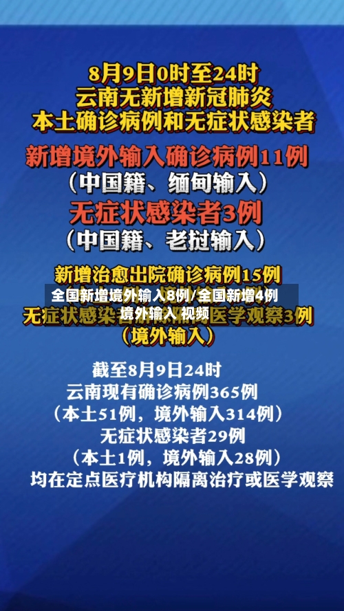 全国新增境外输入8例/全国新增4例境外输入 视频