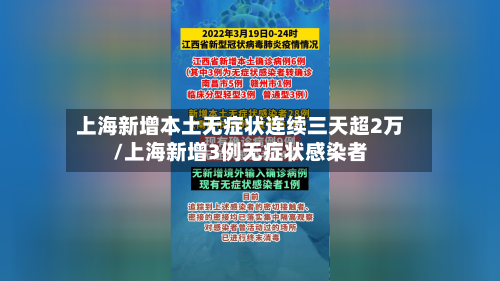 上海新增本土无症状连续三天超2万/上海新增3例无症状感染者-第2张图片