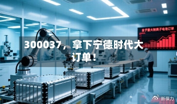 300037，拿下宁德时代大订单！