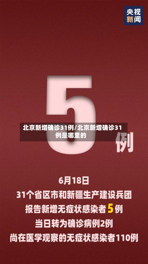 北京新增确诊31例/北京新增确诊31例是哪里的