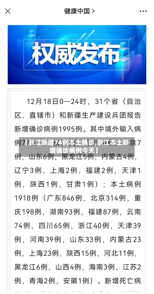 【浙江新增74例本土确诊,浙江本土新增确诊病例今天】-第2张图片