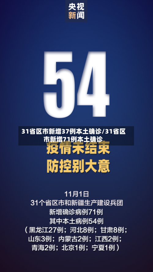 31省区市新增37例本土确诊/31省区市新增71例本土确诊-第2张图片