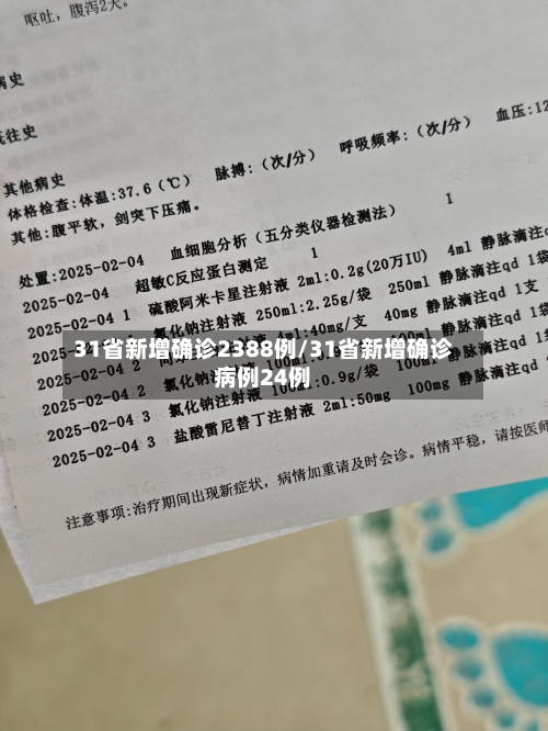 31省新增确诊2388例/31省新增确诊病例24例
